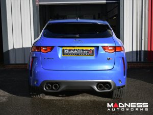 Jaguar F-PACE Performance Exhaust System - Cat Back - Quicksilver - 5.0L - Sound Architect Jaguar F-PACE Performance Exhaust System - Cat Back - Quicksilver - 5.0L - Sound Architect